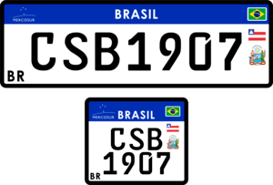 Placa Mercosul Brasil pronunciation